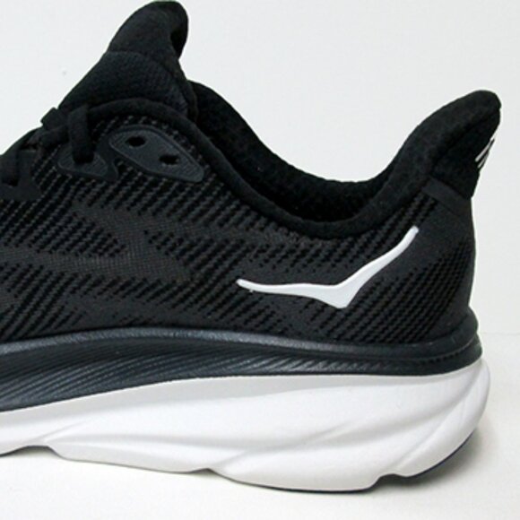 Hoka Women's Clifton 9 Sneaker, Black/White, 7,5 - Picture 9 of 12